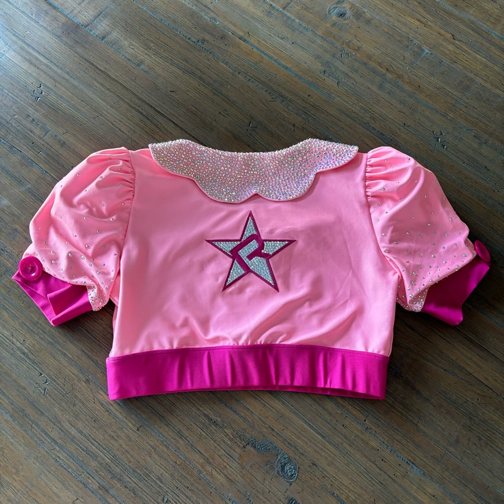 Rebel Athletic Babydoll Top in Pretty Pink size adult L - Picture 2 of 14